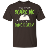 You Don't Scare Me Because I'm A Lunch Lady Halloween Shirt_Black