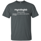 Mycologist Definition Spores Molds Fungus Collect T-Shirt_Black