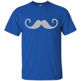 Curly Gray Mustache T-shirt_black=