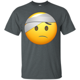 Hospital Emoji T-shirt Sick Vomit Fever Injured Bandage Aid_black=