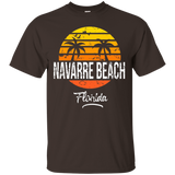Navarre Beach Florida Vintage T Shirt Retro Beach Style_Black