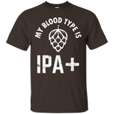 My Blood Type is IPA+ Funny Beer Drinker Gift_Black