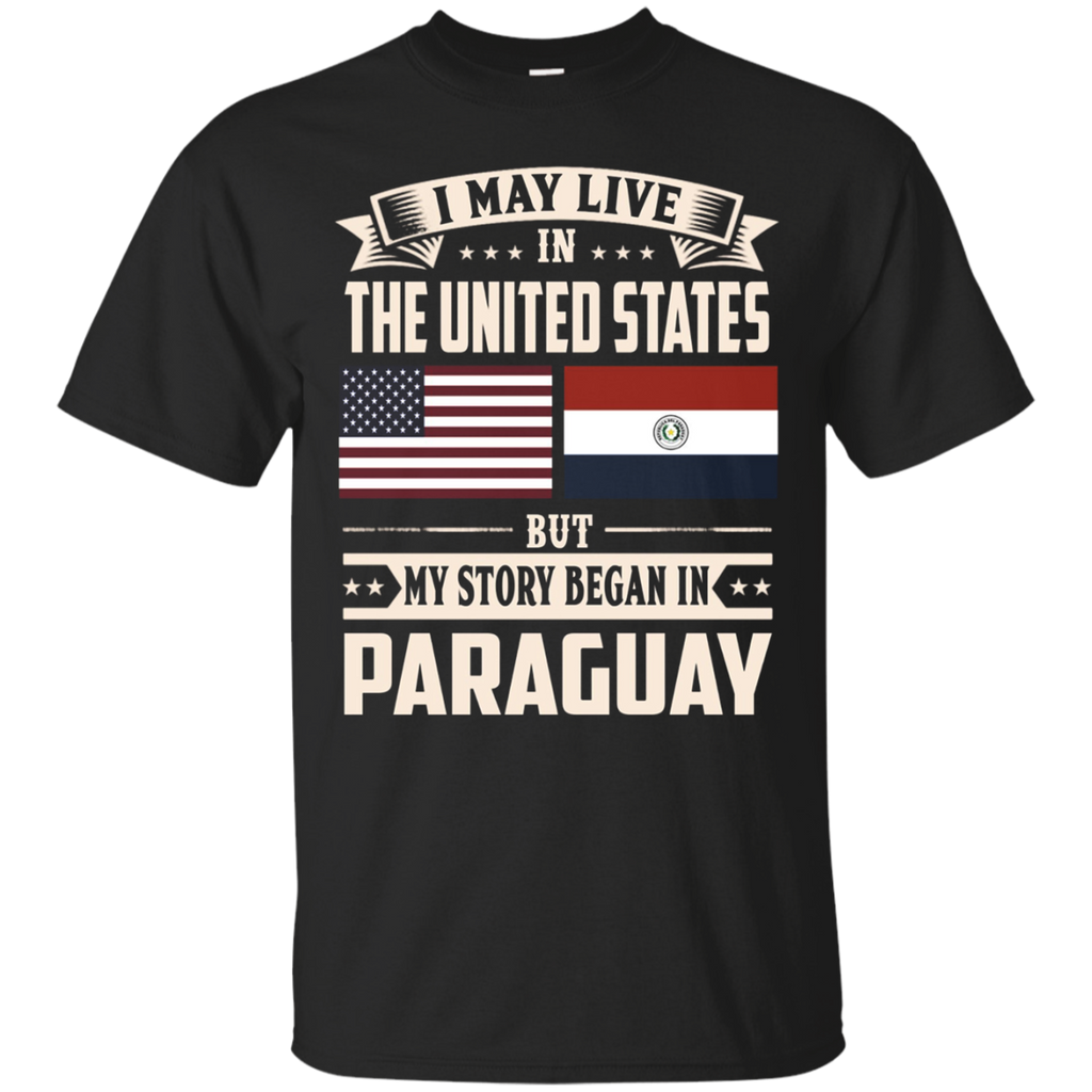Paraguay lovers in usa shirt_Black