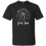 Great Dane T Shirt Dog Fun T-shirt Tee Gift Hund_black=