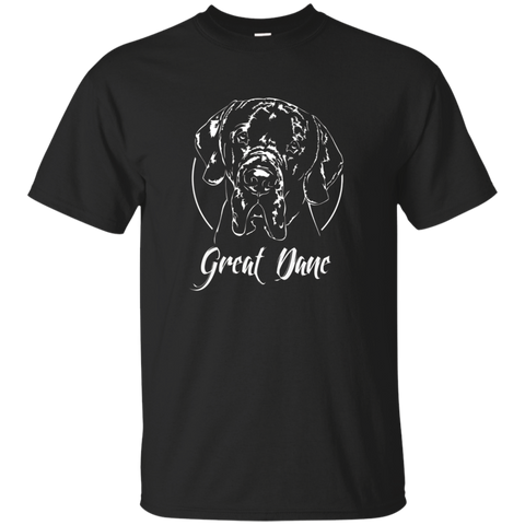 Great Dane T Shirt Dog Fun T-shirt Tee Gift Hund_black=