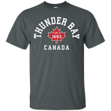 Thunder Bay Canada T-Shirt Canadian Flag Maple Leaf Gift Tee_Black