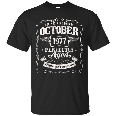 Legends Were Born In October 1977 Shirt 40th Birthday Gift