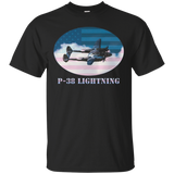 Cool Ww2 Fighter Plane P-38 Lightning_black