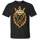 Mens Lion With Crown Tee_black=