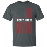 I Don't Kneel - I Stand America Honor Flag Shirt_black