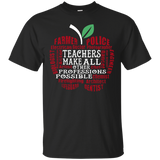 Teachers make all other Professions possible T-Shirt_Black