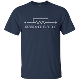 Resistance is Futile funny resistor t-shirt_Black
