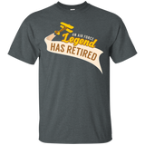 Cool T Shirt For Retired Grandpa. Air Force Retirement Gifts_black