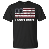 I Don't Kneel American Flag Patriotic Usa T-shirt_black=