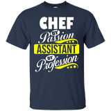 Chef By Passion Assistant By Profession T Shirt_black