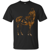 Horse T-shirt - Cowgirl Love_black=