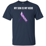 My Son Is My Hero Epilepsy Awareness Month T Shirt_black=