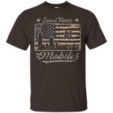 Awesome Mobile Alabama Distressed American Flag T-shirt_black=