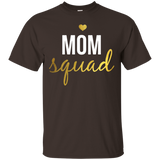 Womens Mom Squad Women's Shirt for Mom With A Heart Of Gold_Black