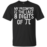 My Password Is The Last 8 Digits of Pi T-Shirt Funny Joke_Black