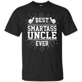 Mens Best Smartass Uncle Ever - Cool Family Gift T-shirts_black=