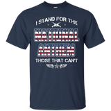 I Stand For The National Anthem Those That Can't Flag Shirts_black