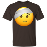 Hospital Emoji T-shirt Sick Vomit Fever Injured Bandage Aid_black=