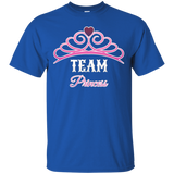 Team Princess Girl Pink Tee T Shirt For Gender Reveal Party_black=