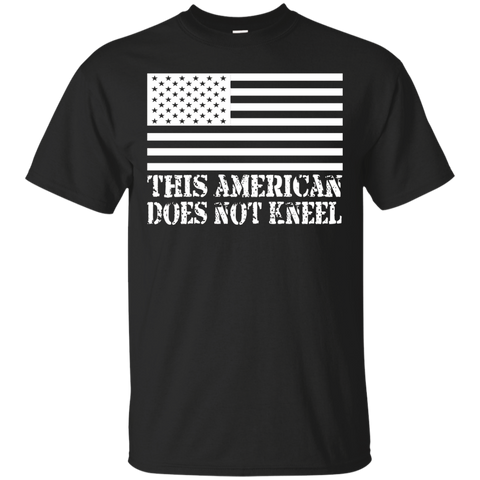 I Don't Kneel During The Anthem Usa Flag Shirts_black