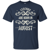 Original Legends Are Born In August T Shirt_Black