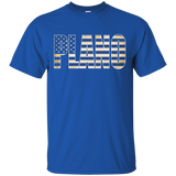 Straight Outta Plano US Flag Patriotic T-shirt_Black