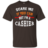 Scare Me If You Can But I'm A Cashier Halloween T-Shirt_Black