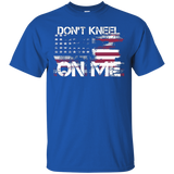 I Stand For The The Flag, I Don't Kneel T Shirt_black