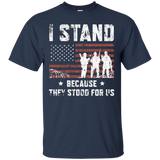 I Stand For The National Anthem Tshirt, I Dont Kneel Shirt_black=