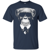 Cute Monkey In Suit Monkey Face - Monkey Lover T Shirt_black
