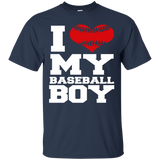 Cute I Love My Baseball Ball Boy - Funny T-shirt_black