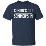 School's Out Summer's In Funny T-shirt_Black