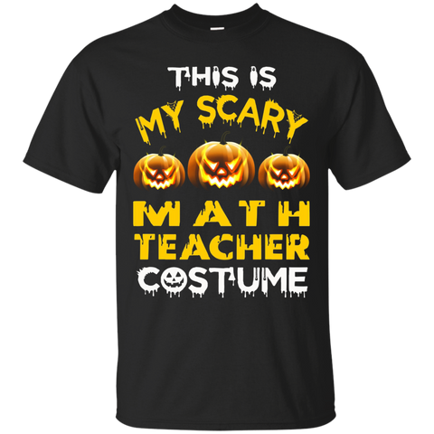 This is My Scary Math Teacher Costume Halloween shirt_Black