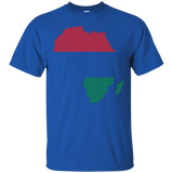 Pan African Africa Continent Map Unia Flag T-shirt_black=