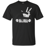 The Jeep Wave You Get It or You Don't Distressed T-Shirt_Black