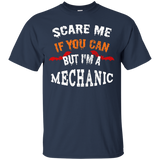 Scare Me If You Can But I'm A Mechanic Halloween T-Shirt_Black