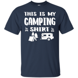 This Is My Camping Shirt Funny Camper Gift T-shirt_Black