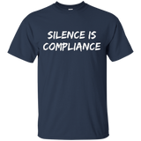 Silence is Compliance Anti Nazi Anti Trump T-shirt_Black