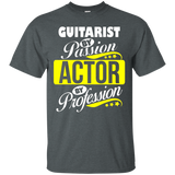 Guitarist By Passion Actor By Profession T Shirt_black