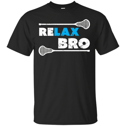 ReLAX Bro Lacrosse Player T-Shirt_Black