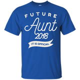 Womens Aunt To Be 2018 T-Shirt - Must Have For Any Future Auntie_Black