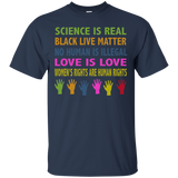 OFFICIAL Science is real black lives matter shirt_Black