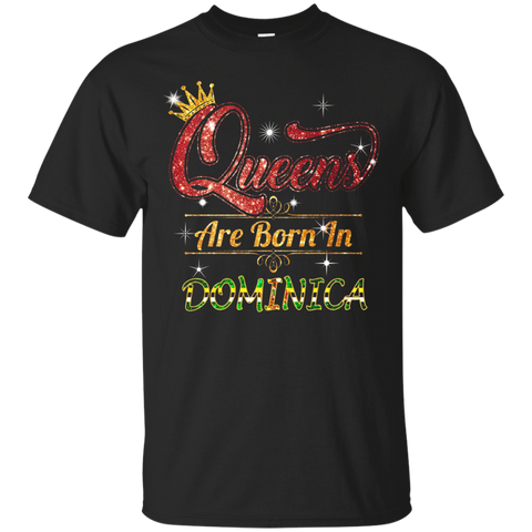 Queens born in Dominica Shirt_Black