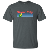 Sioux City Retro Corn & Farming - Iowa T-Shirt_Navy