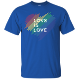 Love Is Love Rainbow T-shirt - Gay Lesbian Pride Shirts